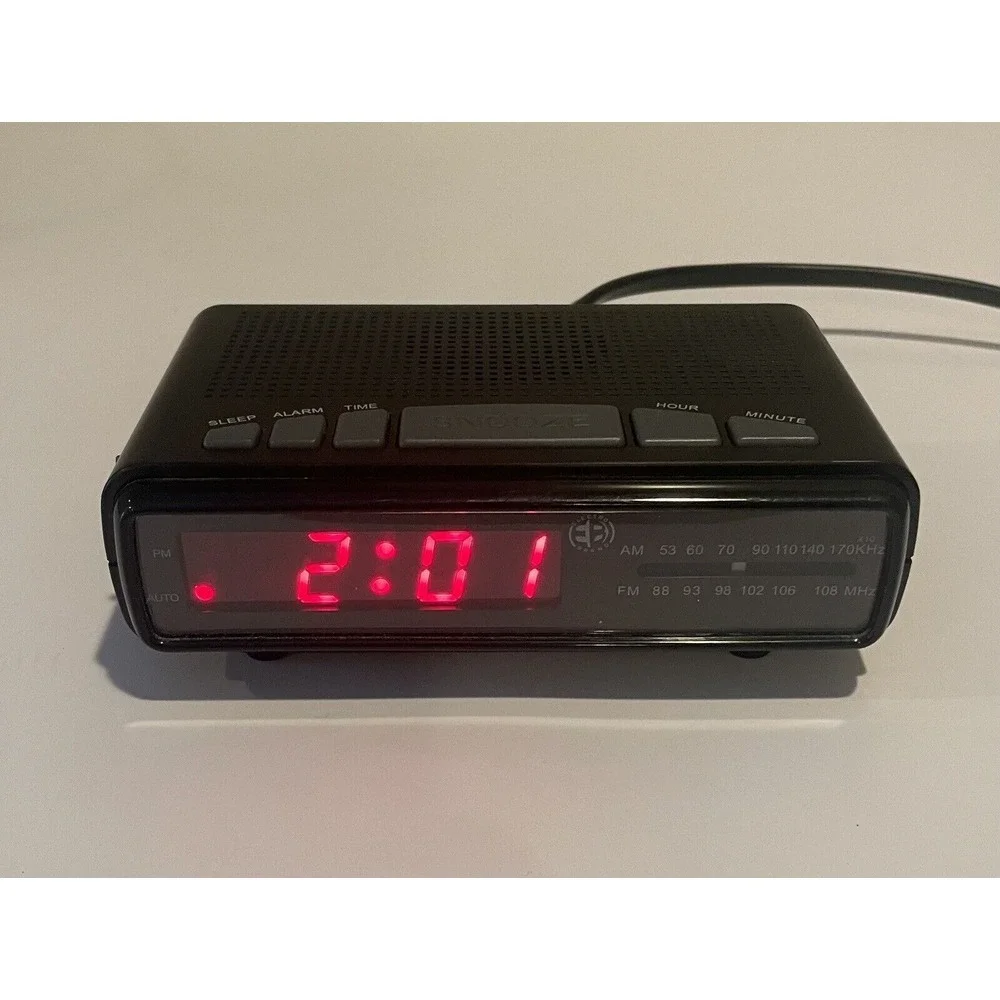Electro Brand Digital AM/FM Radio Alarm Clock Model 4610 Tested And‎ Working